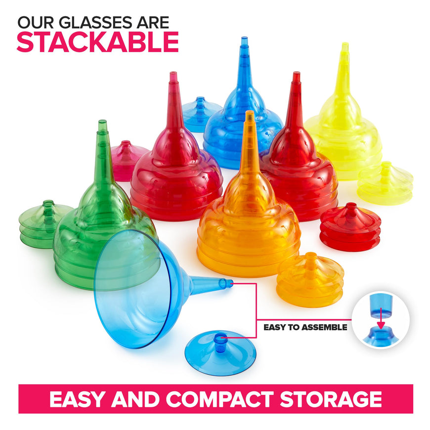 Plastic Margarita Glasses (144 Pack)