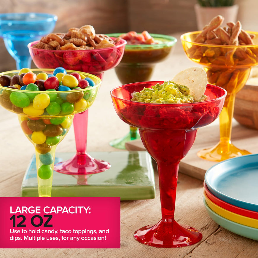 Plastic Margarita Glasses (144 Pack)