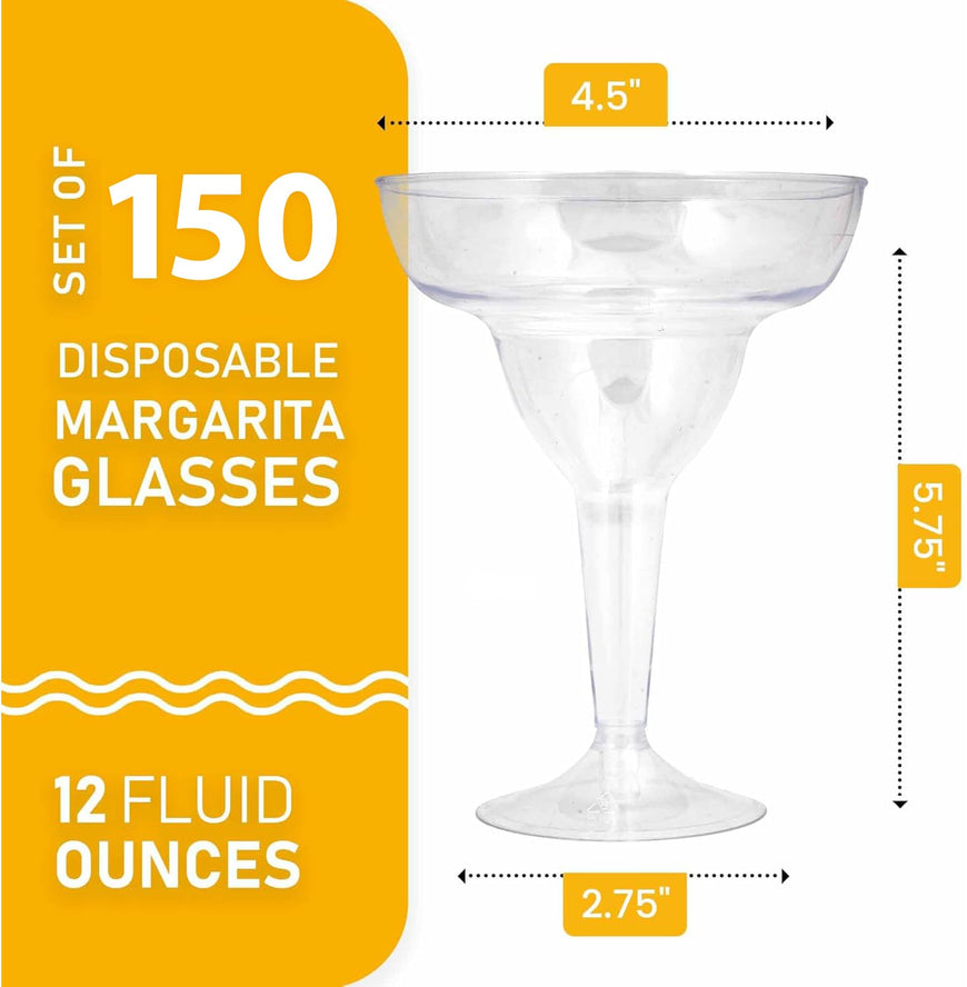 Clear Margarita Glasses 12oz 150pk