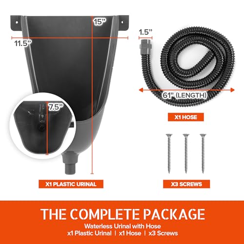 Waterless Urinal - Gray Pack 4 Pack