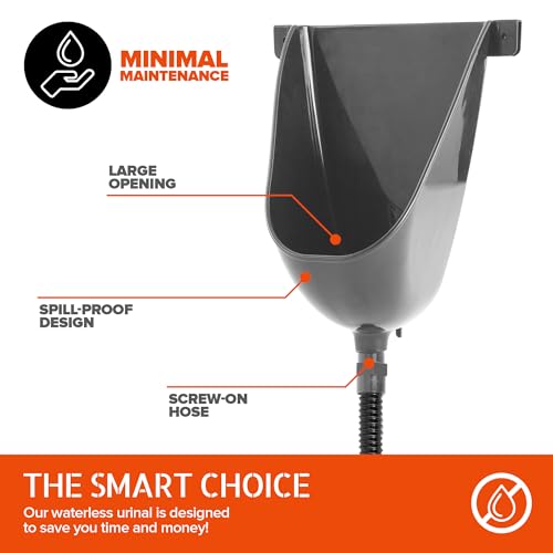 Waterless Urinal - Gray Pack 4 Pack