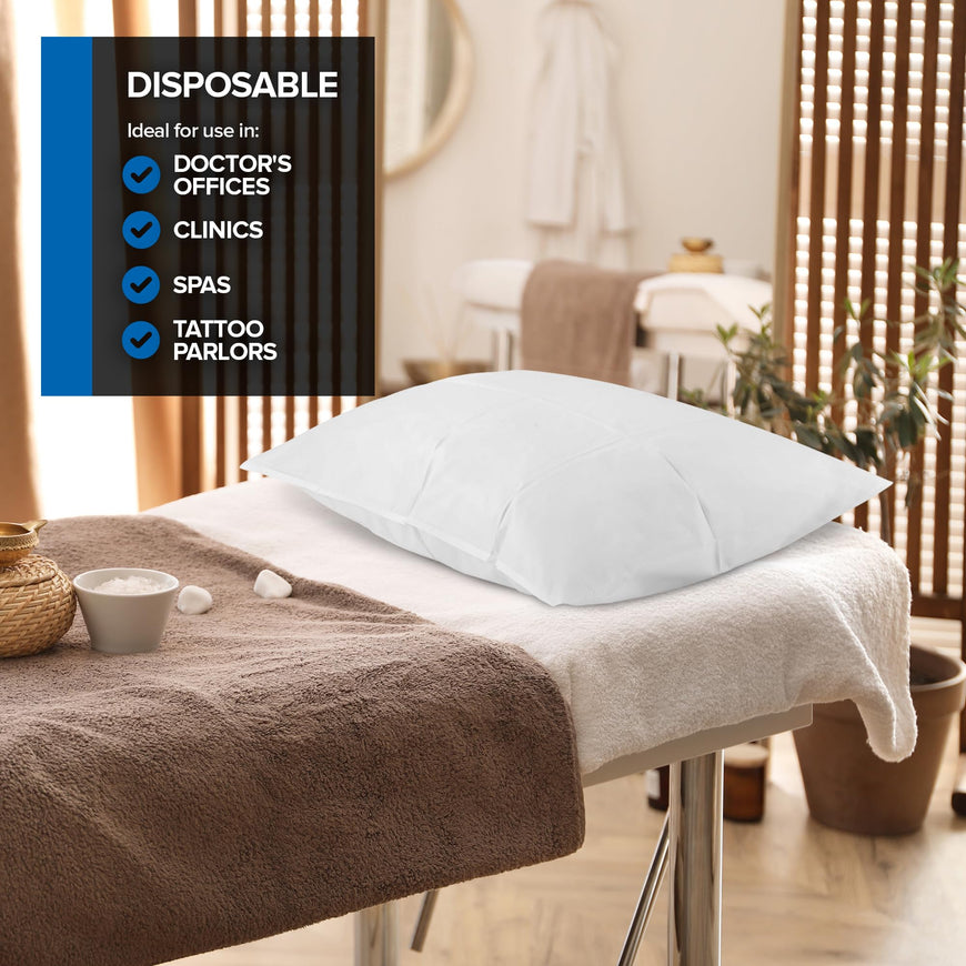 Disposable Pillowcases - White - 400 Count