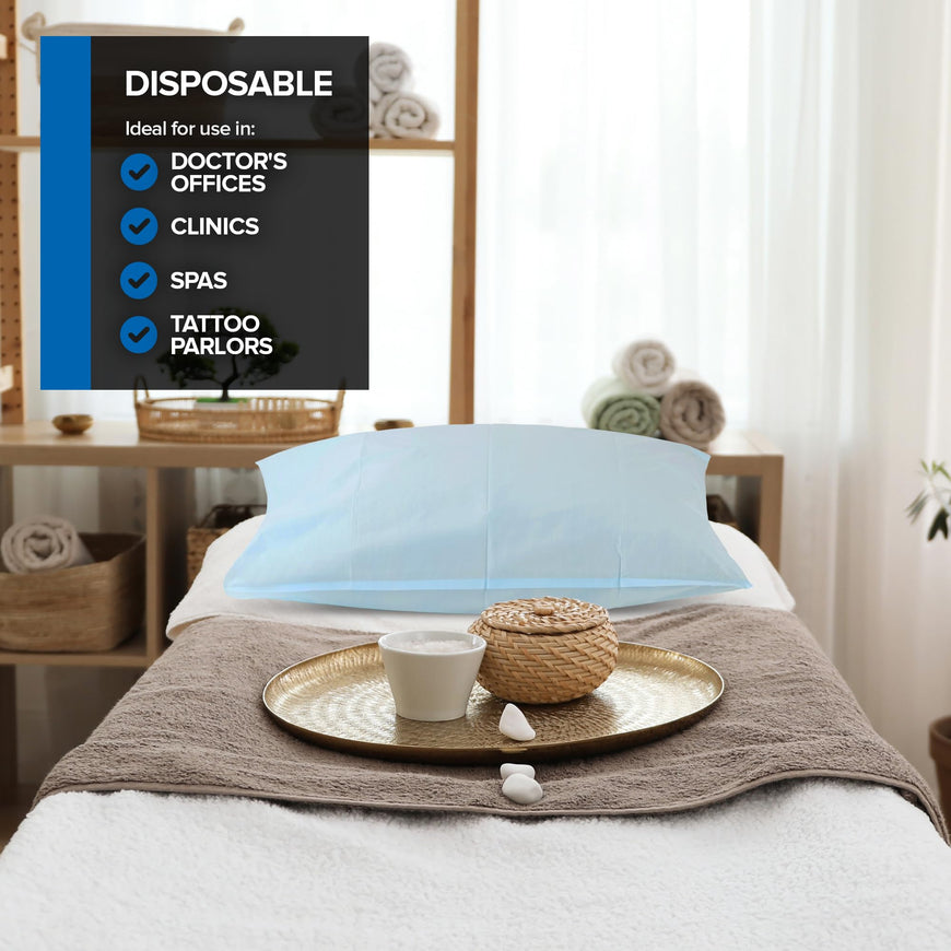 Disposable Pillowcases - Blue - 400 Count