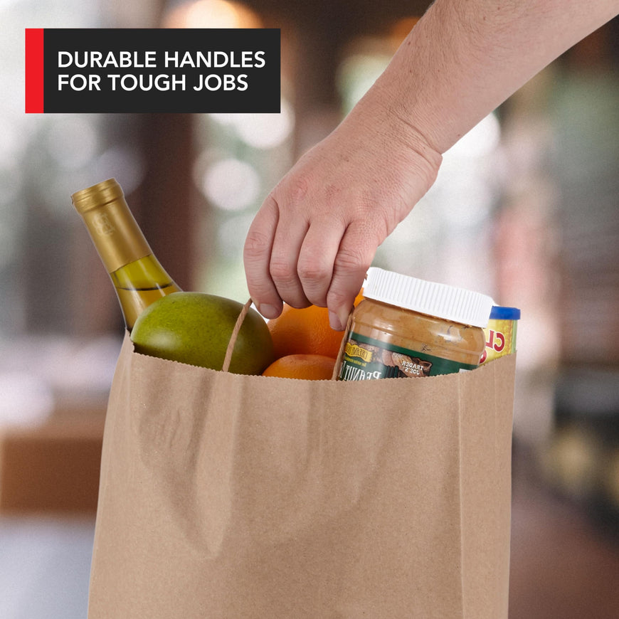 Brown Paper Bags with Handles 450 Pack
