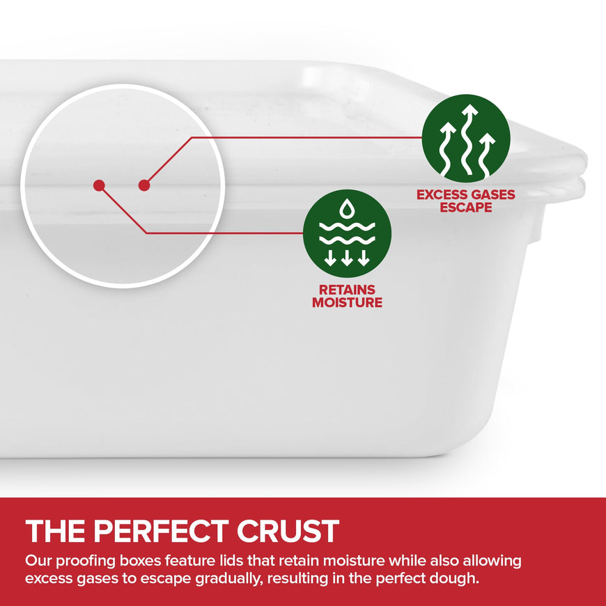 Pizza Dough Proofing Box and Cover (8 Pack)