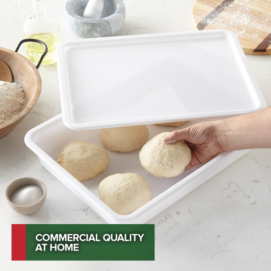 Pizza Dough Proofing Box and Cover (8 Pack)