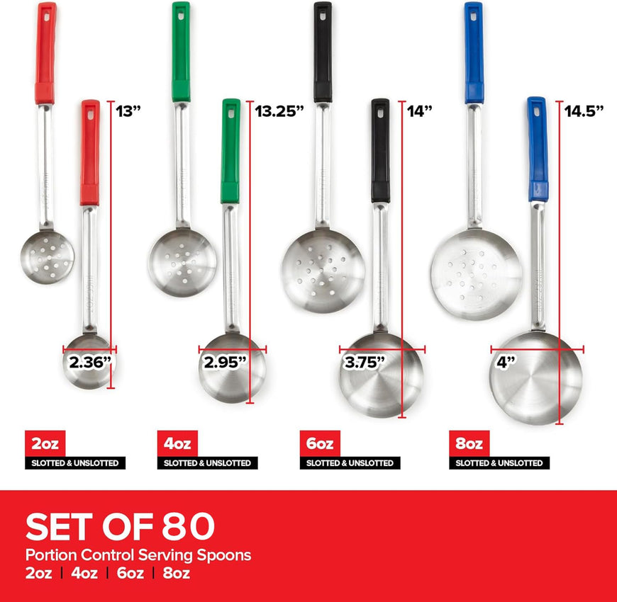 Portion Control Serving Spoon Set of 80