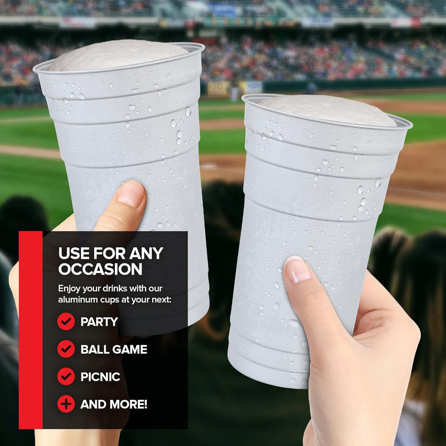 Aluminum Cups 20oz (300 Pack)