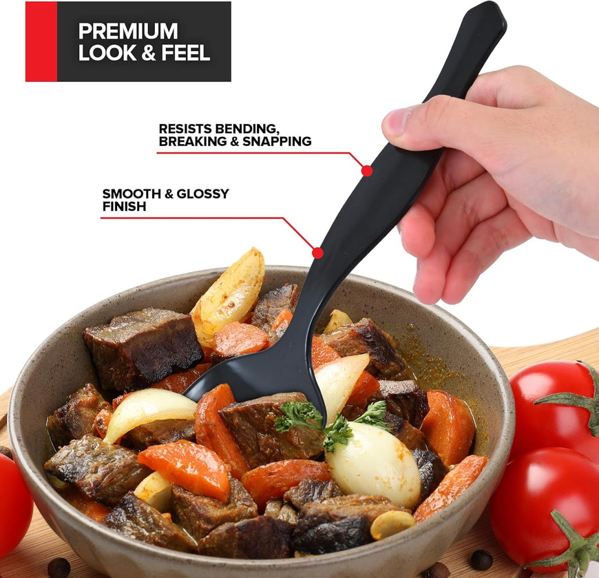Black Disposable Serving Spoons (192 Pack)