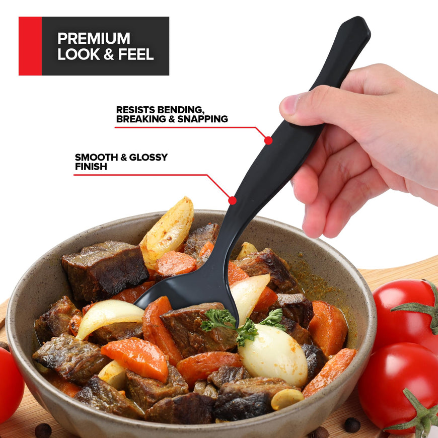 Black Disposable Serving Spoons (288 Pack)