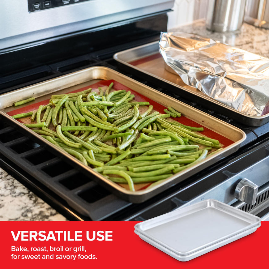 Aluminum Sheet Pans - Half Sheet (40 Pack)