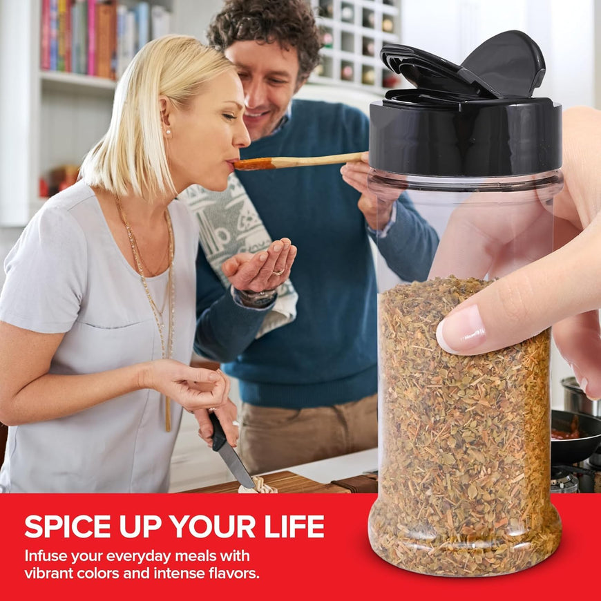 Plastic Spice Jars - 16oz (144 Pack)