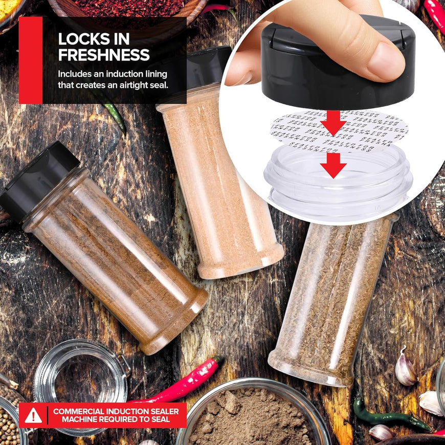 Plastic Spice Jars - 16oz (144 Pack)
