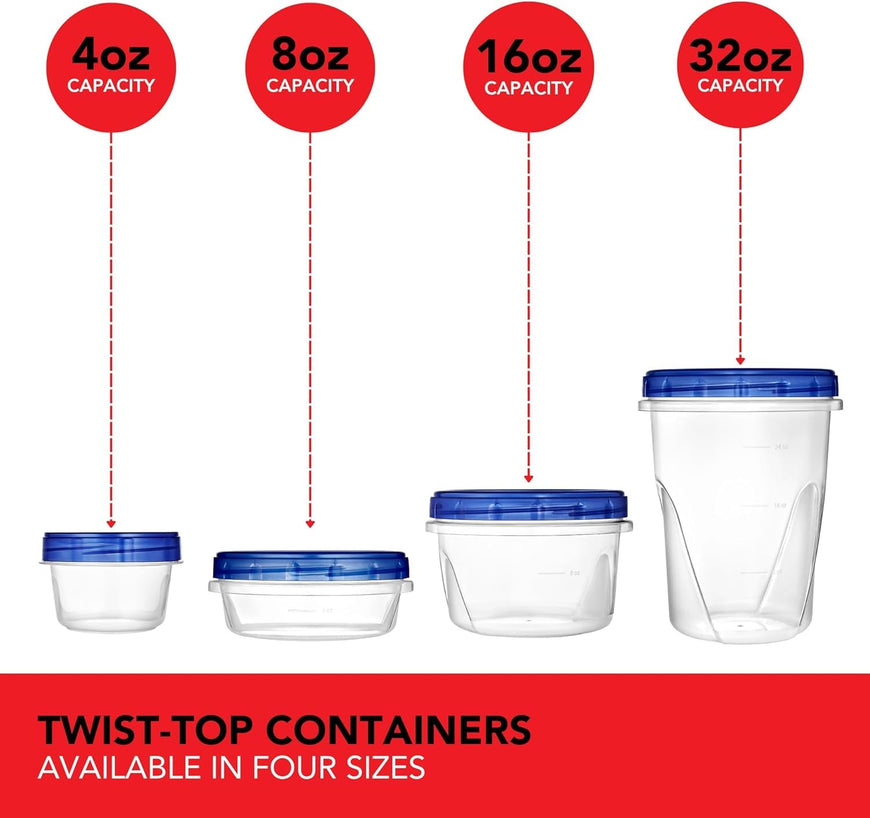 Twist Top Containers - 4oz (288 Pack)