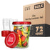 Twist Top Containers - Red - 32oz (72 Pack)