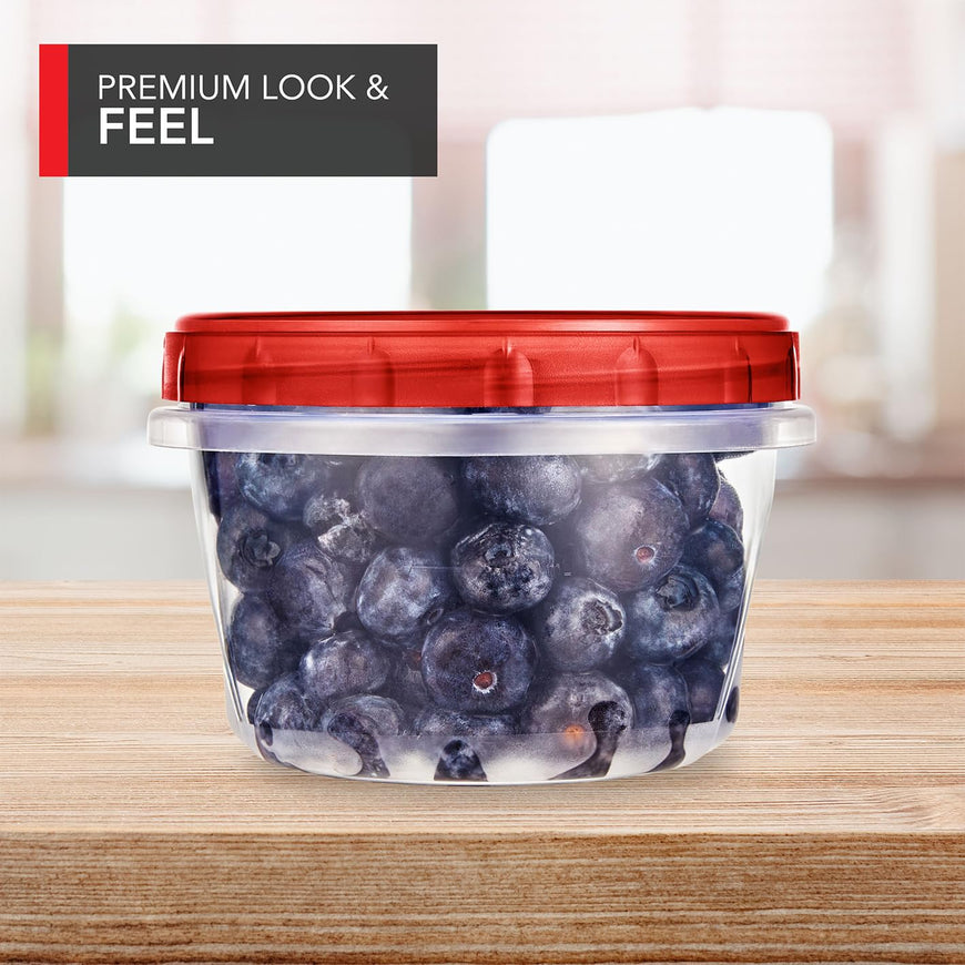 Twist Top Containers - Red - 16oz (120 Pack)
