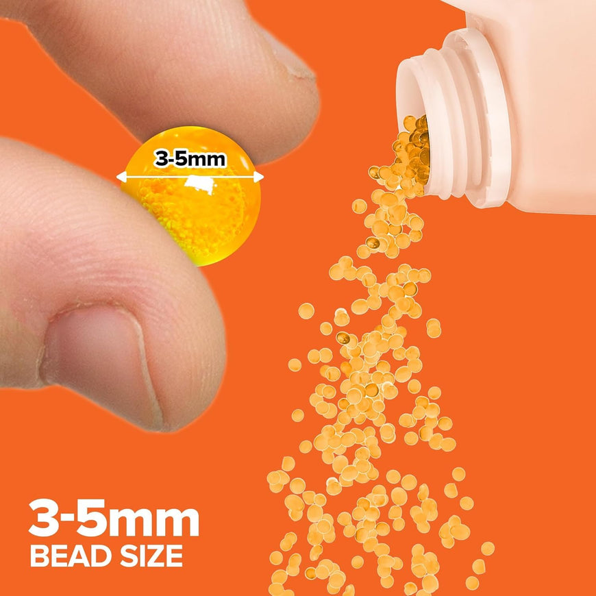Indicating Silica Gel 2lb 3-5mm Beads (Orange) 10 Pack