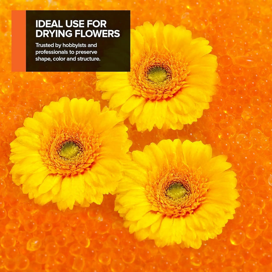 Indicating Silica Gel 2lb 3-5mm Beads (Orange) 10 Pack