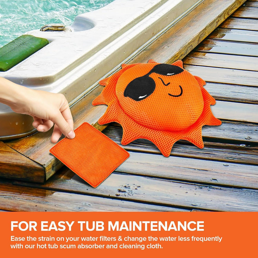 Tub Scum Absorber Set (60 Pack & 30 Cleaning Cloth)