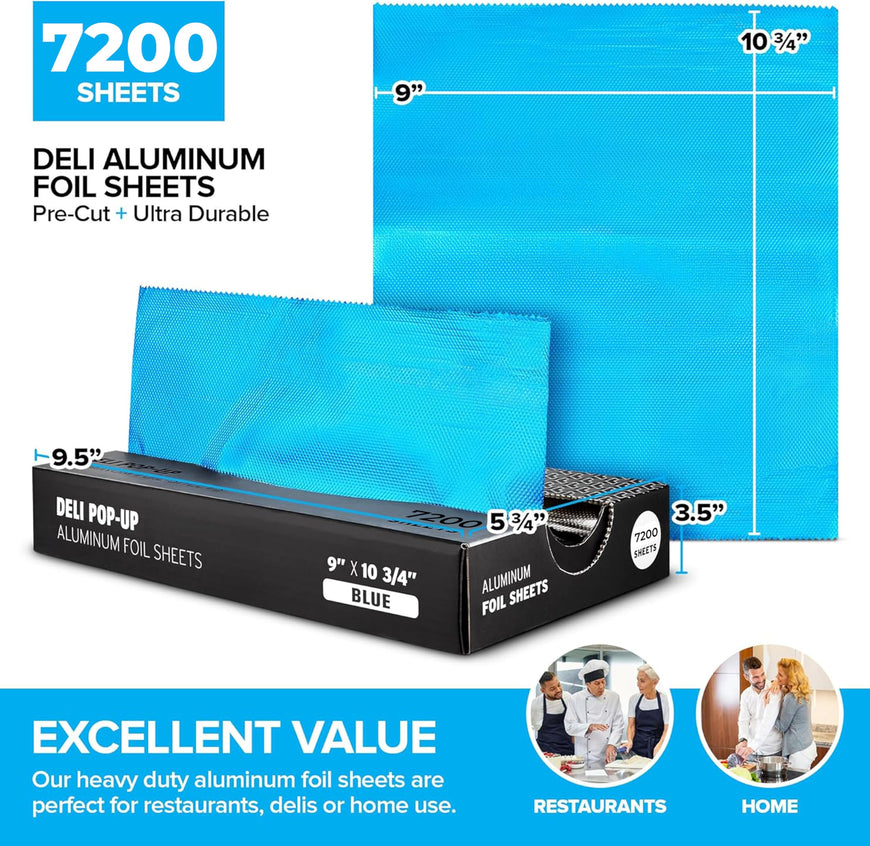 Blue Popup Foil - 9 inch (7200 Pack)