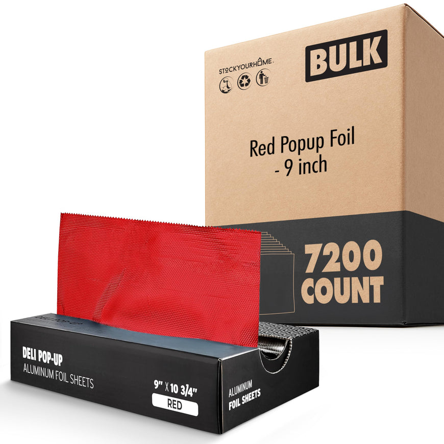 Red Popup Foil - 9 inch (7200 Pack)