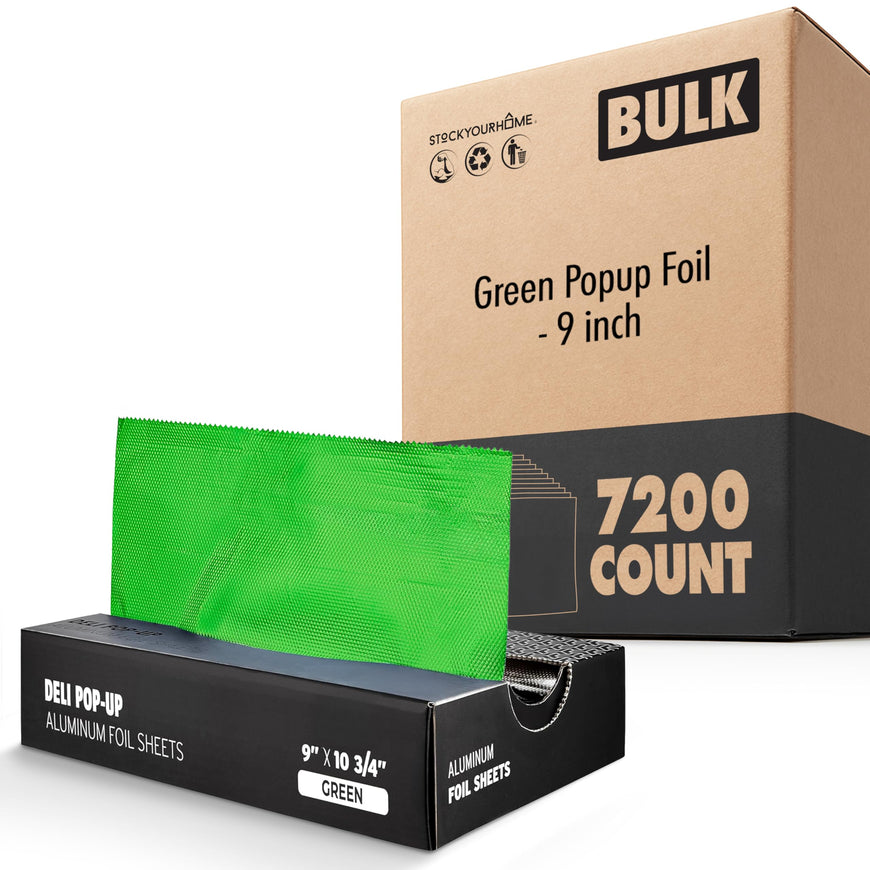 Green Popup Foil - 9 inch (7200 Pack)