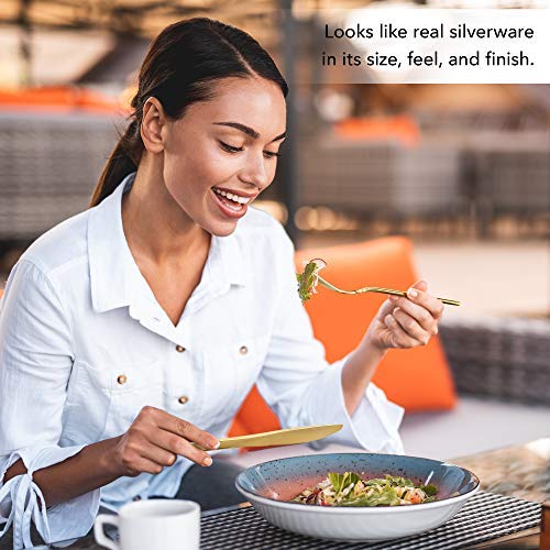 Heavyweight Plastic Knives - Gold (1500 Pack)