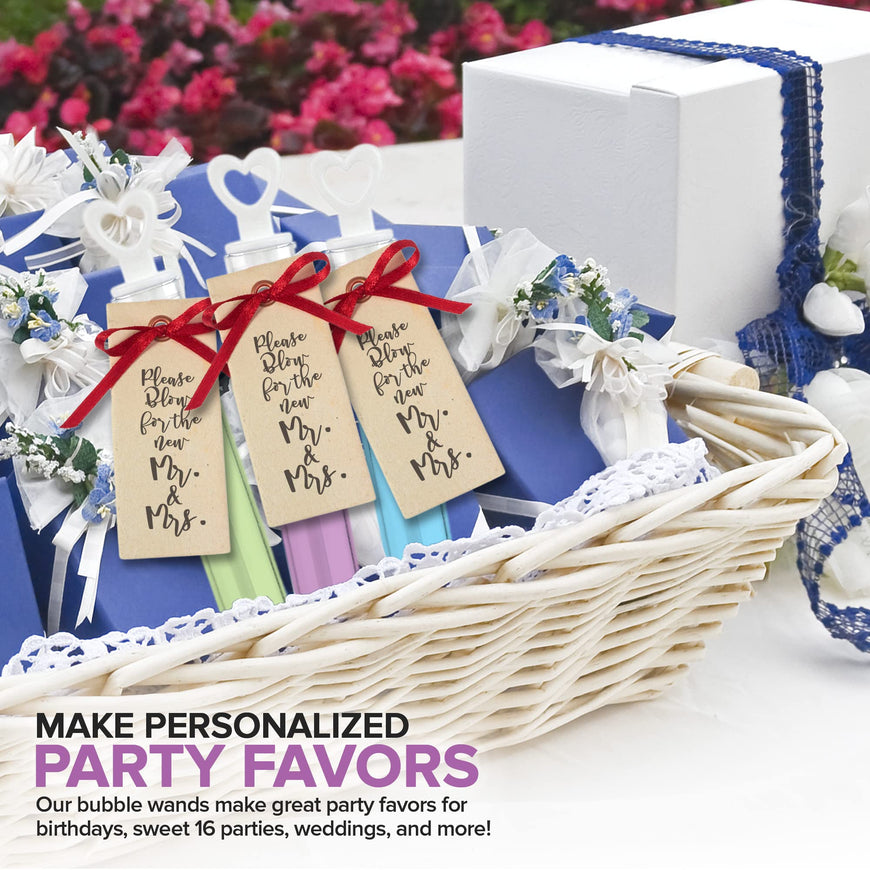 Plastic Bubble Wand Favors - Heart Top (1600 Pack)
