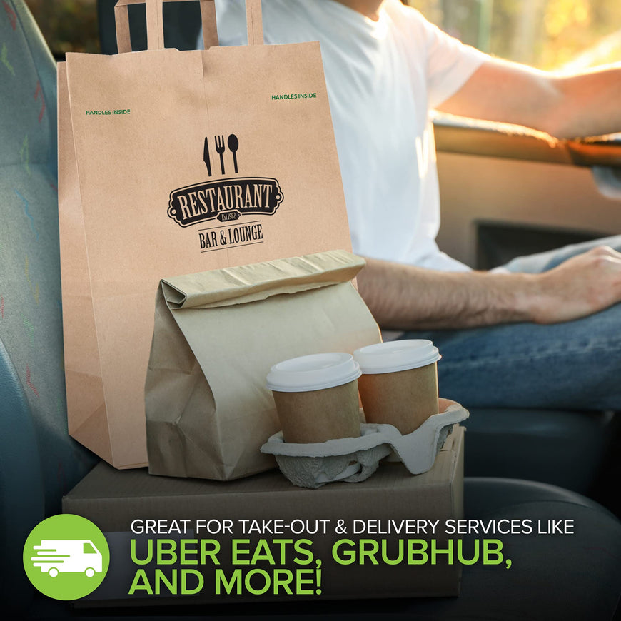 Kraft Bag with Handles - 70 Lb (200ct)