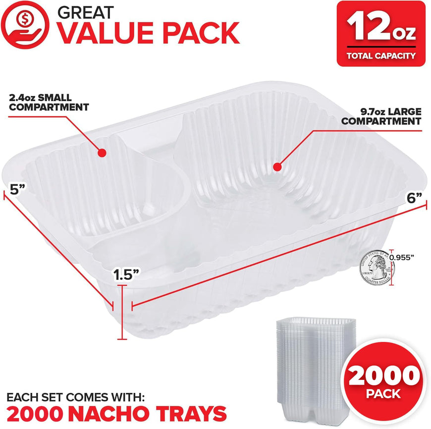 Nacho Trays - 12oz - 2000 Pack