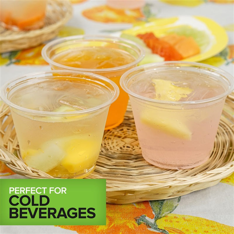Stock Your Home 9 oz Clear PLA Cold Cups 1000 Pack Disposable Cups for Water Wine Beer Samples