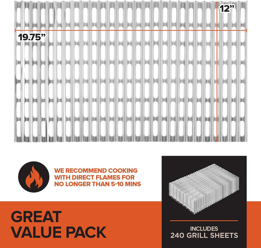 Aluminum Grill Liner 240 Pack