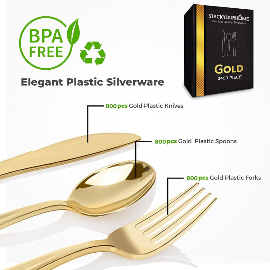 Gold Cutlery Set 2400