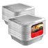 8" Square Pans w/Foil Lids (50 Pack)