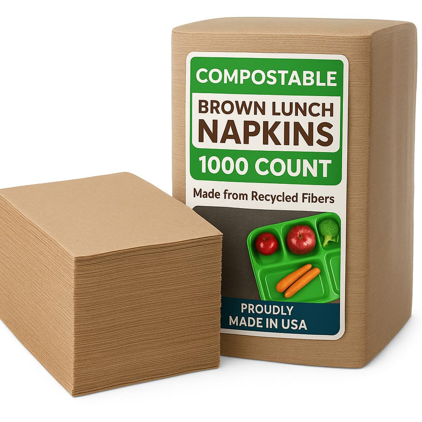 Compostable Lunch Napkin - 1000 