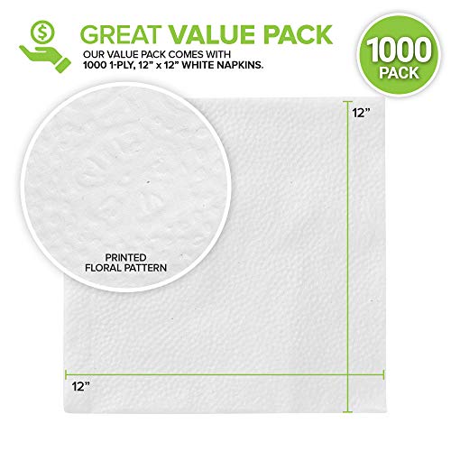 12 Inch Disposable Napkins - 1000 Pack