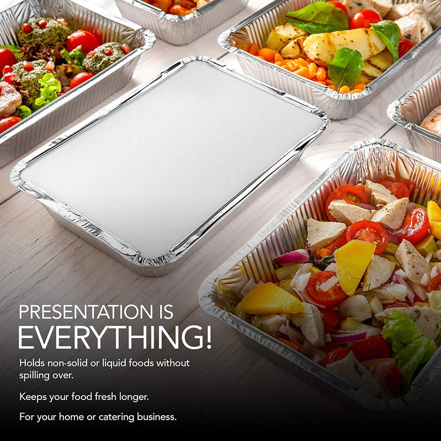 2 lb Oblong Pan - Carboard lid - 50 Pack