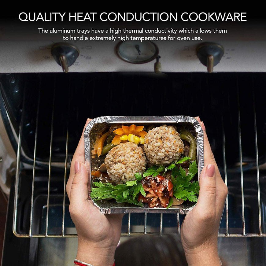 1lb Oblong Pan - Cardboard Lid - 50 Pack