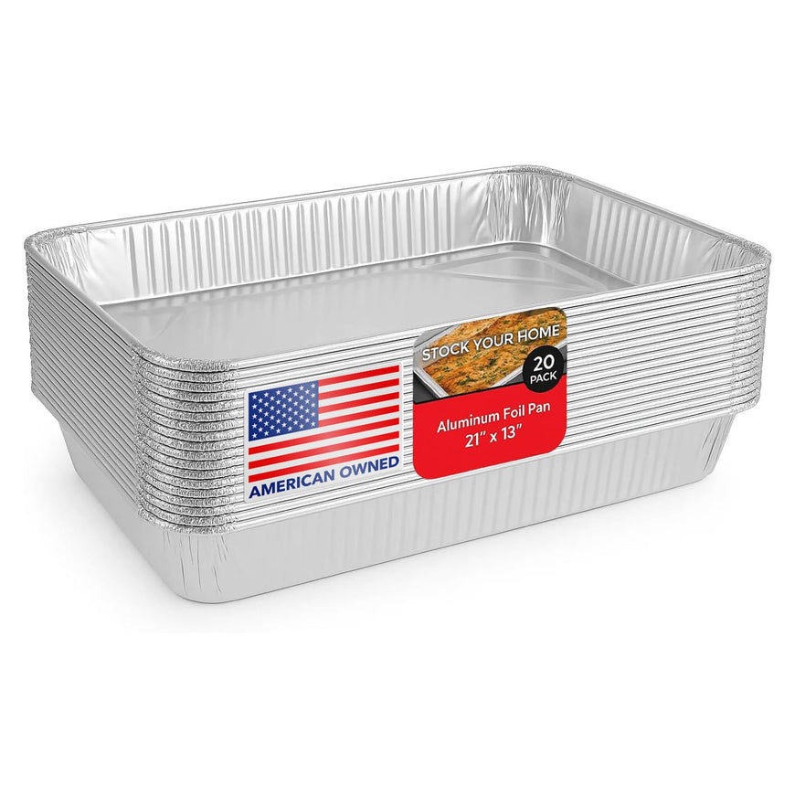 21x13 Foil Pans -20 Pack