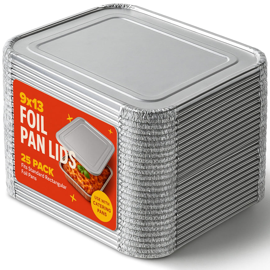 9x13 Foil Pan Lids (25 Pack)