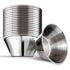 1.5 oz Stainless Steel Condiment Cups (12 Pack), Individual Portion Dipping Sauce Cups, Small Metal Ramekins for Ketchup, Marinara, BBQ Sauce, and More! Reusable Condiment Cups for Restaurants