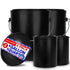 1 Quart & 1 Gallon Plastic Paint Buckets (4 Pack Combo) Triple-Lock Airtight Seal to Minimizing Skimming, Rust, Odor & Chemical Resistant- (2X 32 Fl Oz & 2X 128 FLoz) Plastic Paint Can + Snap On Lid