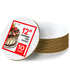 12 Inch Cardboard Cake Boards (10 Pack), White Round Cake Boards for Cakes, Pizza, Disposable and Freezer Safe