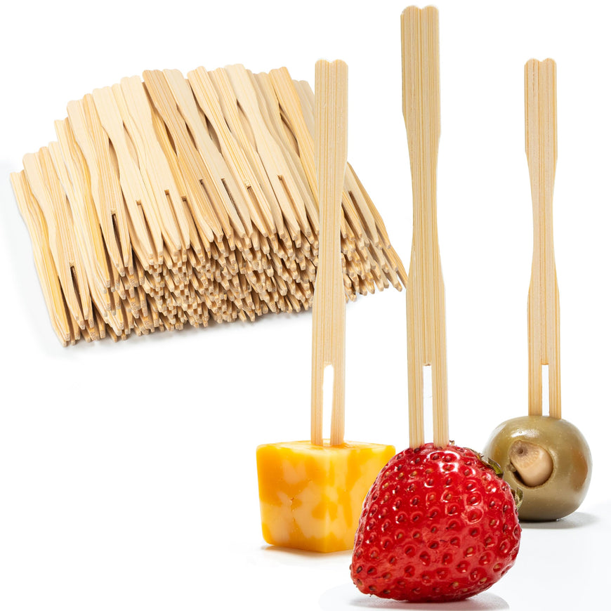 10,000 Bamboo Appetizer Forks, 3.5