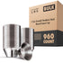 1.5 oz Stainless Steel Condiment Cups (960 Pack), Portion Dipping Sauce Cups, Small Metal Ramekins for Ketchup, BBQ, Marinara, Reusable