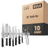 18 Inch Stainless Steel Magnetic Knife Bar - Use as Knife Holder, Knife Rack, Knife Strip, Kitchen Utensil Holder and Tool Holder Modern Innovations 10 Pack