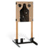 (1 Pack) Steel Target Stand Base for Paper Silhouette Shooting Targets, 8” - 24” Adjustable Width, USPSA/IPSC - IDPA Practice, Includes 2 Cardboard Targets for Shooting