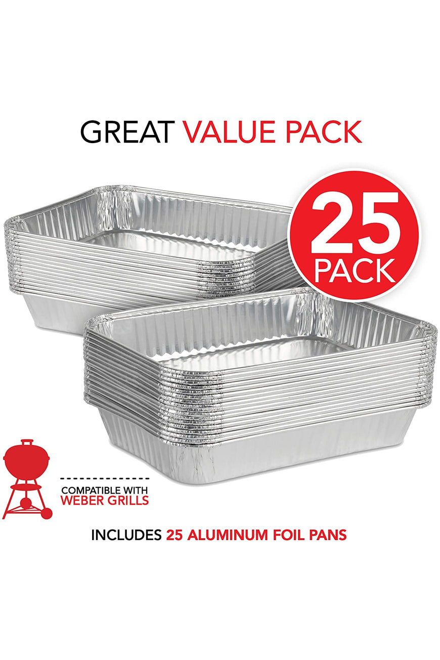 Stock Your Home Aluminum Drip Pan, 25 Count