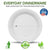 Stock Your Home 9-Inch Paper Plates Uncoated, Everyday Disposable Plates 9 Paper Plate Bulk, White, 200 Count