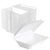 Stock Your Home 9 x 6 Clamshell Styrofoam Containers (25 Count) - 1 Compartment Food Containers - Large Carry Out Food Containers - Insulated Clamshell Take Containers For Delivery, Restaurants